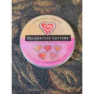 Five Heart Decorative Cutters made exclusively for William Sonoma